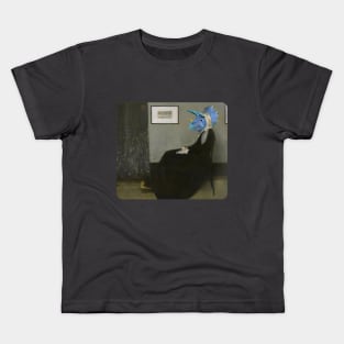 triceratops Whistler's Mother Kids T-Shirt